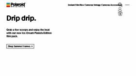 What Polaroidoriginals.com website looked like in 2018 (5 years ago)
