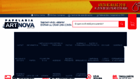 What Papelariaartnova.com.br website looked like in 2018 (5 years ago)
