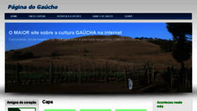 What Paginadogaucho.com.br website looked like in 2018 (5 years ago)