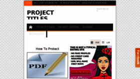 What Projecttitles4free.blogspot.com website looked like in 2018 (5 years ago)