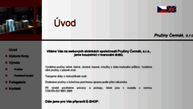 What Pruzinycermak.cz website looked like in 2018 (5 years ago)