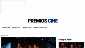 What Premios-cine.com website looked like in 2018 (5 years ago)