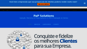 What Papsolutions.com.br website looked like in 2018 (5 years ago)