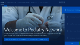 What Podiatrynetwork.com website looked like in 2018 (5 years ago)