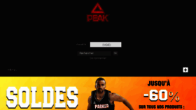 What Peaksports.fr website looked like in 2018 (7 years ago)