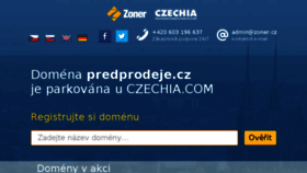 What Predprodeje.cz website looked like in 2018 (5 years ago)