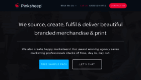 What Pinksheep.co.uk website looked like in 2018 (5 years ago)