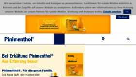 What Pinimenthol.de website looked like in 2018 (5 years ago)