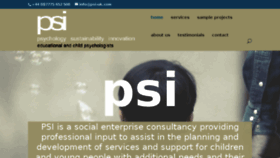What Psi-uk.com website looked like in 2018 (5 years ago)