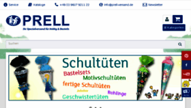 What Prell-versand.de website looked like in 2018 (5 years ago)