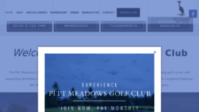 What Pittmeadowsgolf.com website looked like in 2018 (5 years ago)