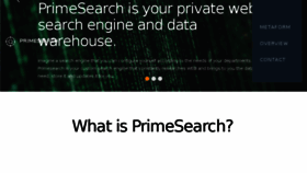 What Primesearch.io website looked like in 2018 (5 years ago)