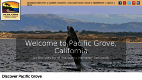 What Pacificgrove.org website looked like in 2018 (5 years ago)
