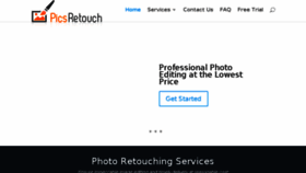 What Picsretouch.com website looked like in 2018 (5 years ago)