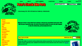 What Petersclassicbikeparts.nl website looked like in 2018 (5 years ago)