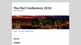 What Perlconference.us website looked like in 2018 (5 years ago)