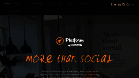 What Platformagency.co.nz website looked like in 2018 (5 years ago)
