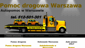 What Pomocdrogowa-warszawa.pl website looked like in 2018 (5 years ago)