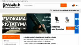 What Pirkbaldus.lt website looked like in 2018 (5 years ago)