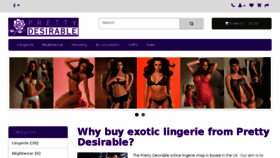 What Prettydesirable.com website looked like in 2018 (5 years ago)