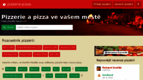 What Pizzerie-pizza.cz website looked like in 2018 (5 years ago)