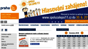 What Praha11.cz website looked like in 2018 (5 years ago)