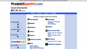 What Prodottisportivi.com website looked like in 2018 (5 years ago)