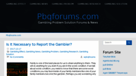 What Pbqforums.com website looked like in 2018 (5 years ago)