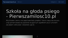 What Pierwszamilosc10.pl website looked like in 2018 (5 years ago)