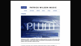 What Patrickwilson.com website looked like in 2018 (5 years ago)