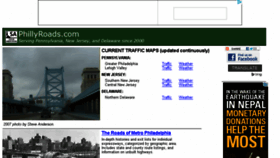 What Phillyroads.com website looked like in 2018 (5 years ago)