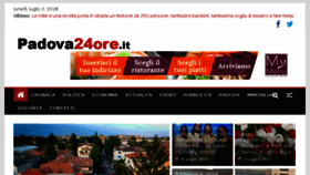 What Padova24ore.it website looked like in 2018 (5 years ago)