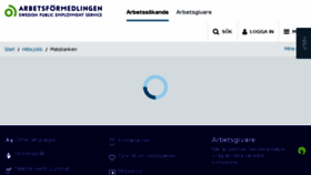 What Platsbanken.com website looked like in 2018 (5 years ago)