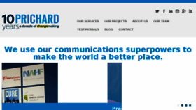 What Prichardcommunications.com website looked like in 2018 (5 years ago)