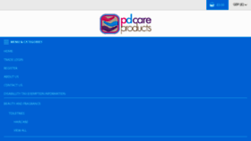 What Pdcareproducts.com website looked like in 2018 (5 years ago)