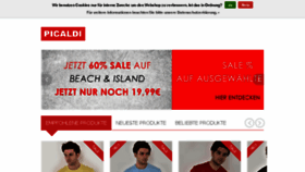 What Picaldi.de website looked like in 2018 (5 years ago)