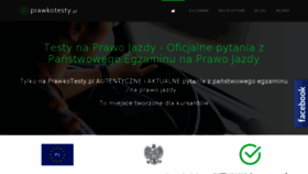 What Prawkotesty.pl website looked like in 2018 (7 years ago)