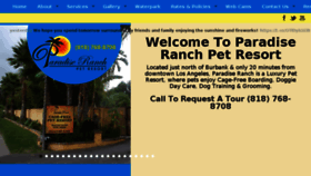 What Paradiseranch.net website looked like in 2018 (5 years ago)
