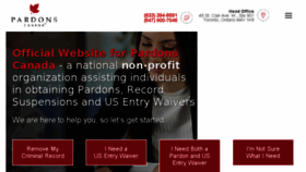 What Pardons.org website looked like in 2018 (5 years ago)
