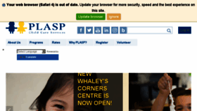 What Plasp.com website looked like in 2018 (5 years ago)