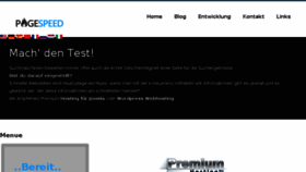 What Pagespeed.de website looked like in 2018 (5 years ago)