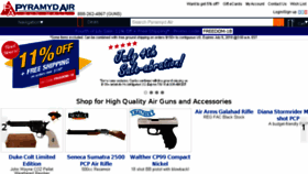 What Pyramyd-air-guns.com website looked like in 2018 (5 years ago)