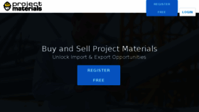 What Projectmaterials.com website looked like in 2018 (7 years ago)