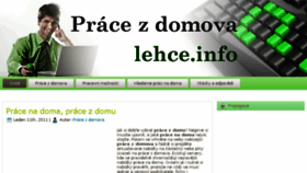 What Pracezdomova.lehce.info website looked like in 2018 (5 years ago)