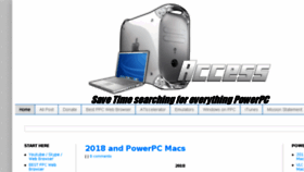 What Powerpcaccess.blogspot.com website looked like in 2018 (5 years ago)