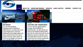 What Potalogistics.vn website looked like in 2018 (5 years ago)