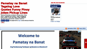 What Pamataynabanat.blogspot.com website looked like in 2018 (5 years ago)