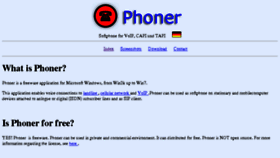 What Phoner.de website looked like in 2018 (5 years ago)