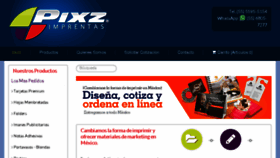 What Pixz.com.mx website looked like in 2018 (5 years ago)