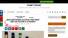 What Planetveggie.co.uk website looked like in 2018 (5 years ago)